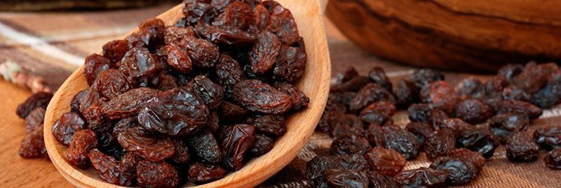 Propriedades das uvas passas