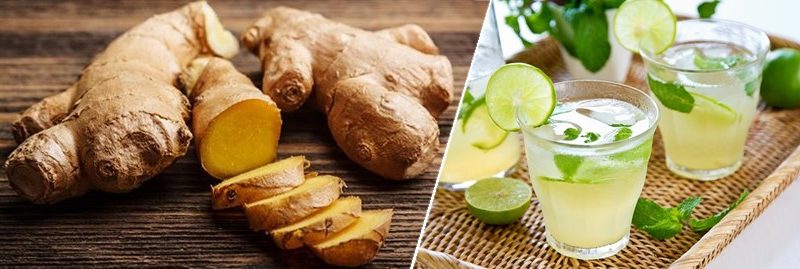 Suco de gengibre e limão para reduzir o colesterol ruim