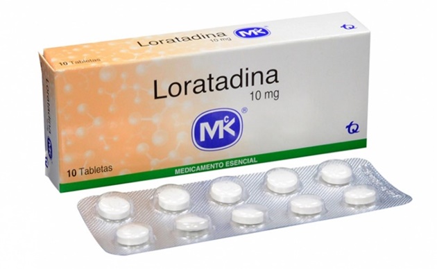Anti-histamínico Loratadina para rinite alérgica