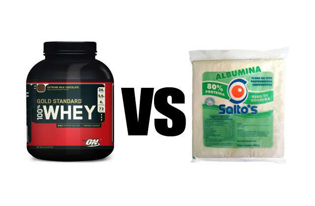 albumina ou whey