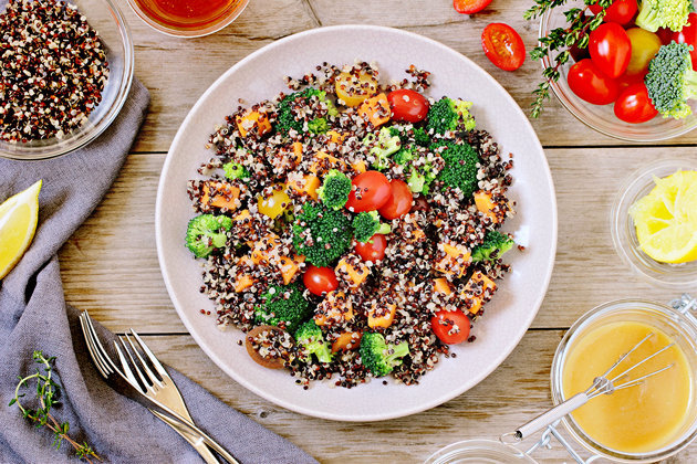 Salada de quinoa