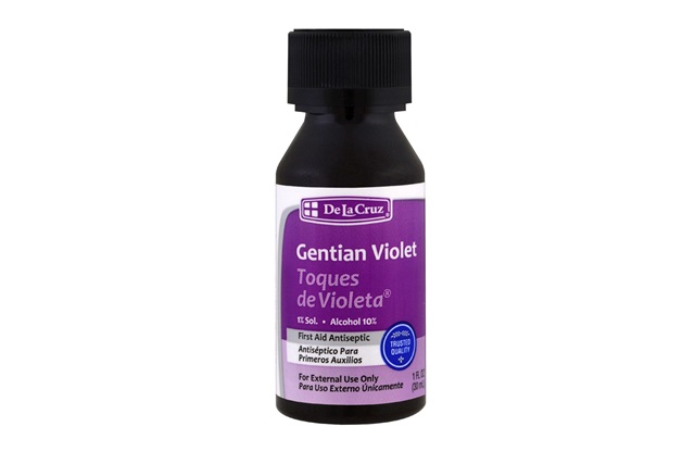 Efeitos colaterais da violeta genciana